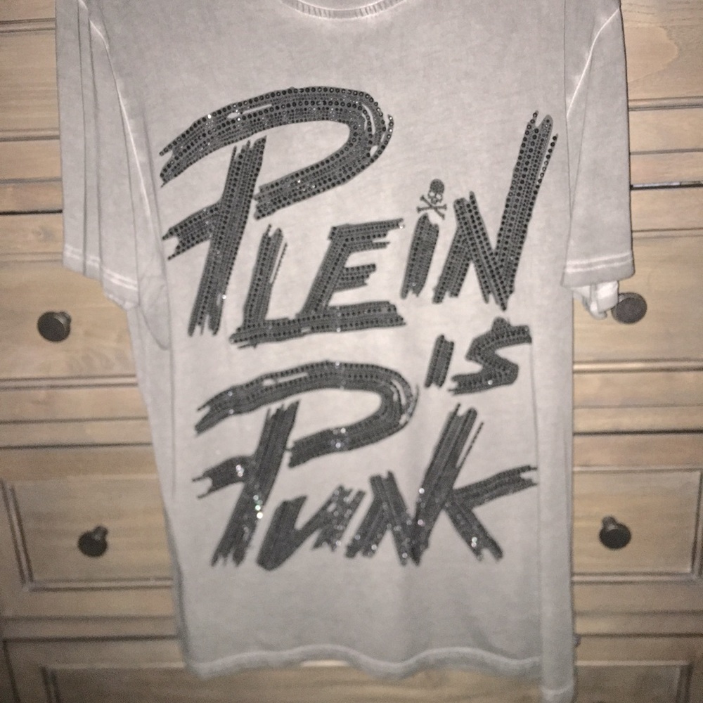 Philipp Plein Swarovski Skull Cotton Tshirt